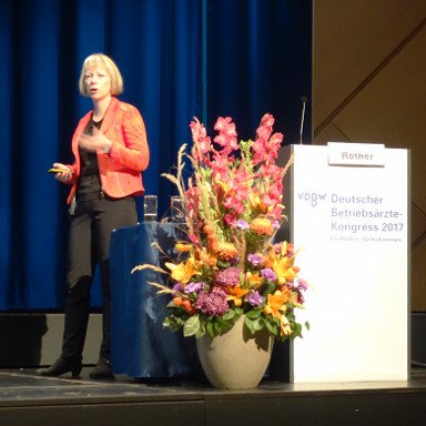 Dr. med. Kerstin Rother 
				spricht über die Besonderheiten der psychischen Belastung von Führungskräften beim VDBW-Kongress 2017.